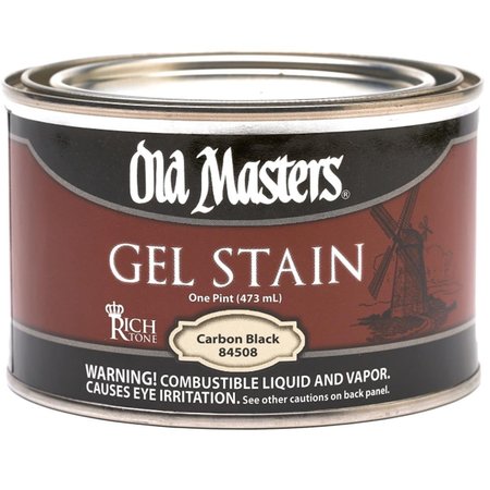 OLD MASTERS Carbon Black Rich Tone Gel Stain, 1 Pint OL600791